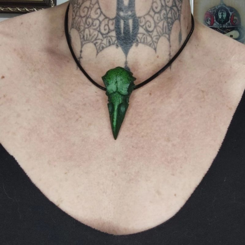 Corvus Noctis – Gargantilha do Corvo Noturno "Nunca Mais"