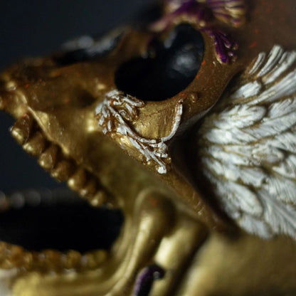 💀 Indian Skull – Caveira Decorativa Exclusiva no Pedestal