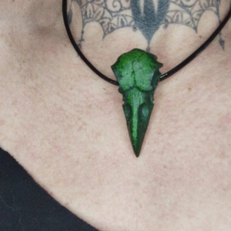 Corvus Noctis – Gargantilha do Corvo Noturno "Nunca Mais"