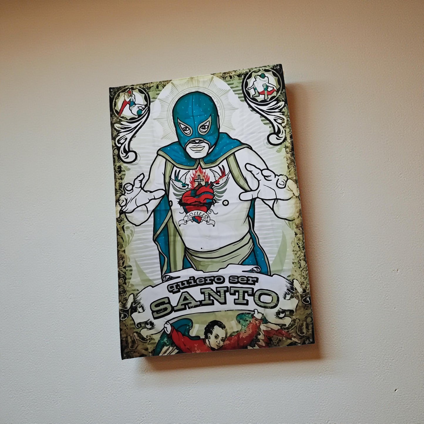 Bandeira Santo O Lutador